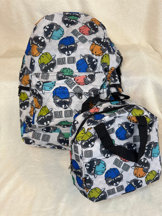 Feral Child Set - Backpack & Lunch Bag