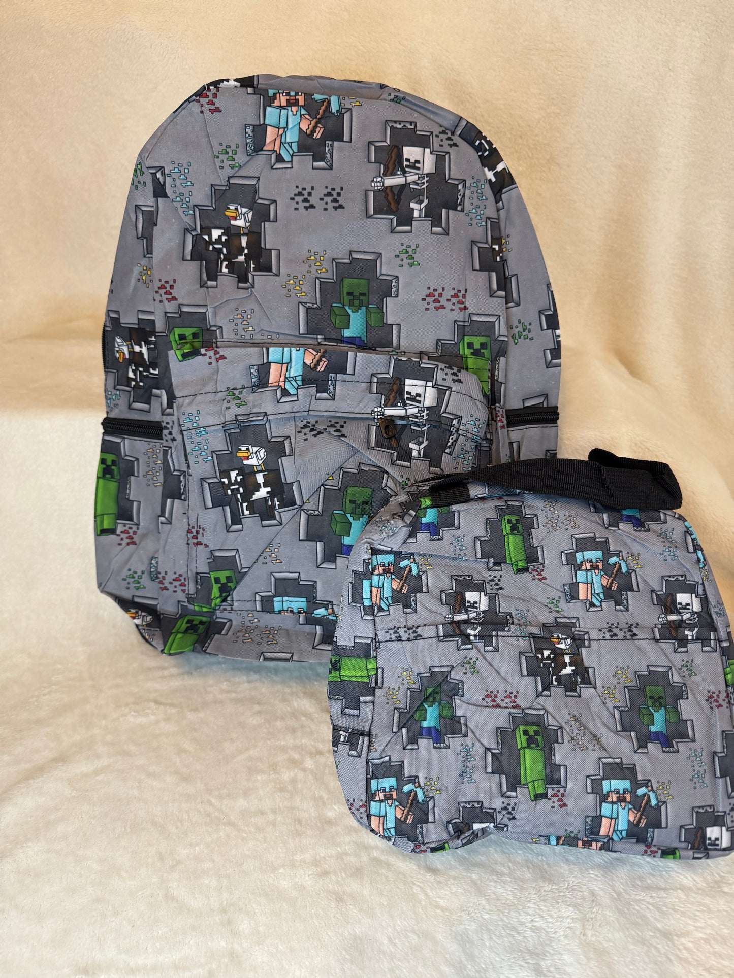 Minecraft Set - Backpack & Lunch Bag