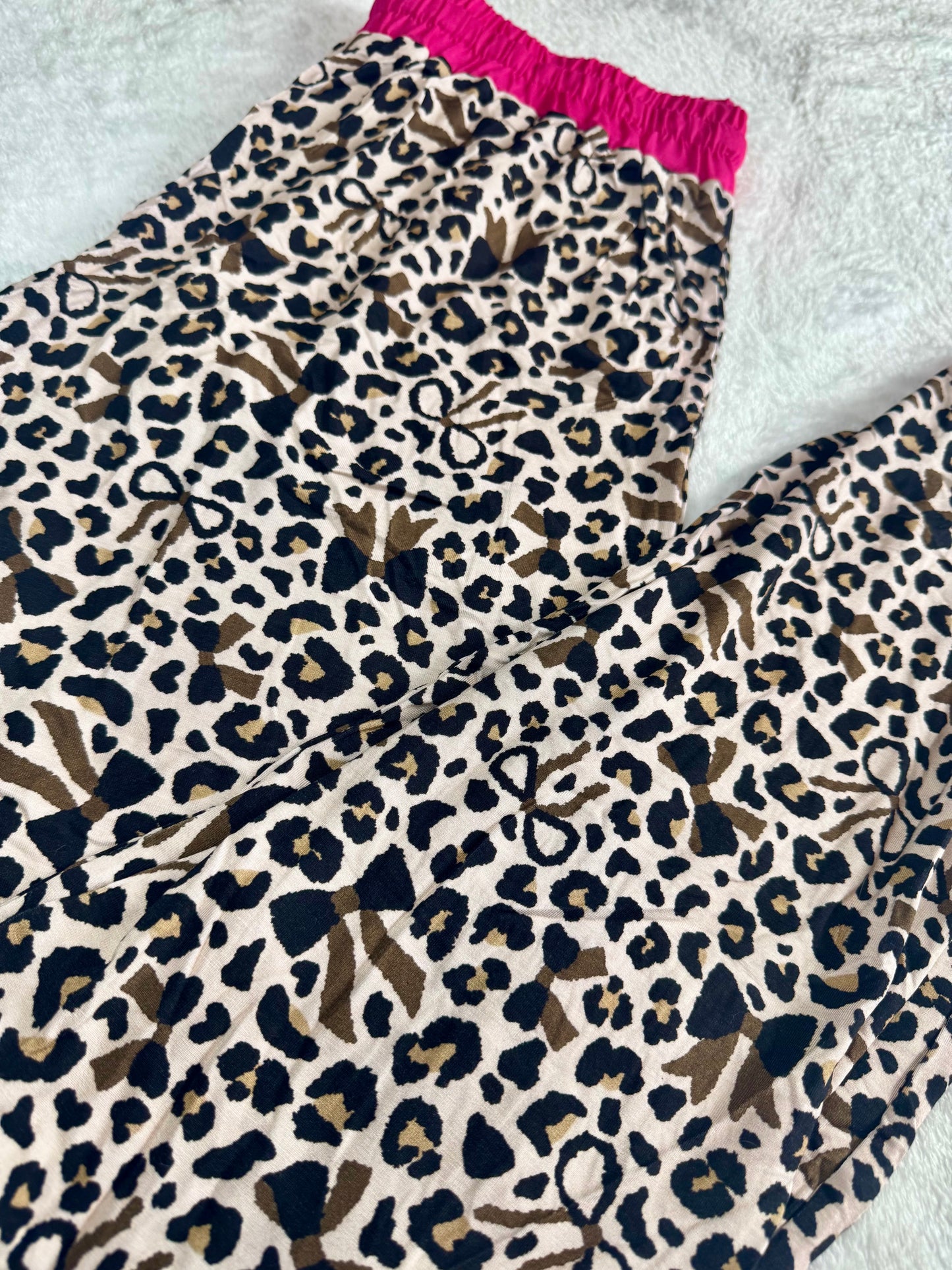 Leopard Bows Mama Joggers