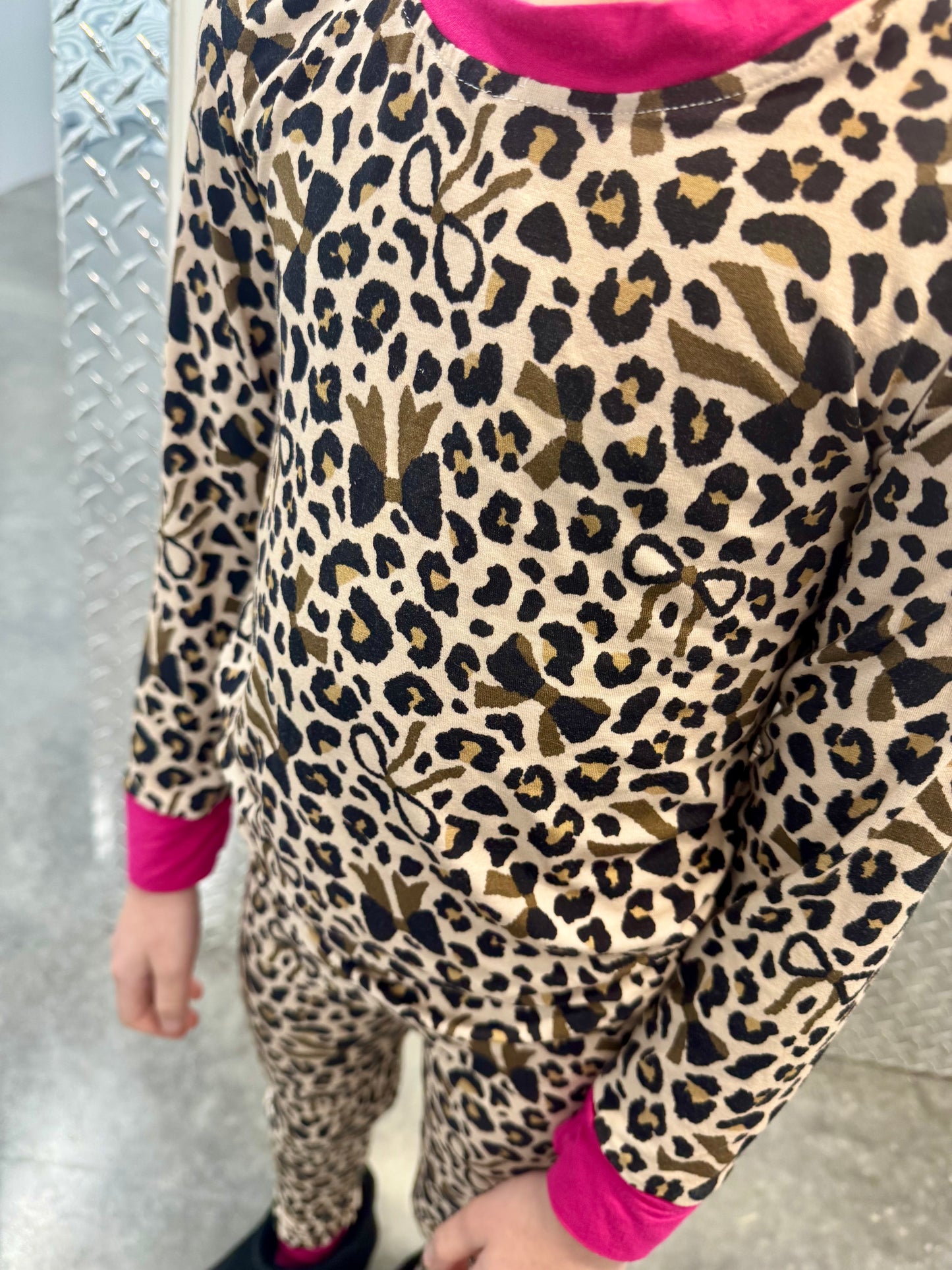 Leopard Bows - Pants Set