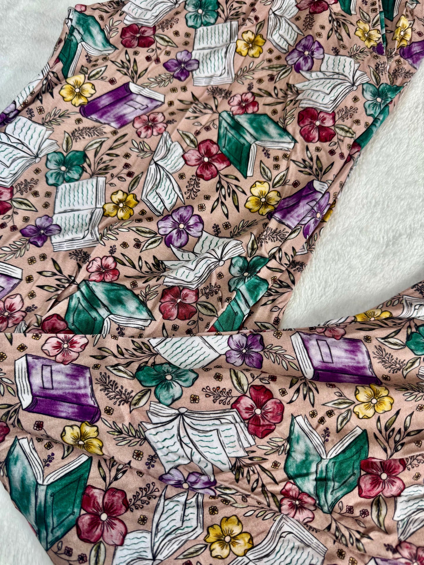 Floral Books Mama Joggers