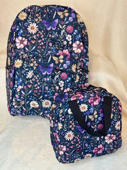 Wildflower Fields Set - Backpack & Lunch Bag