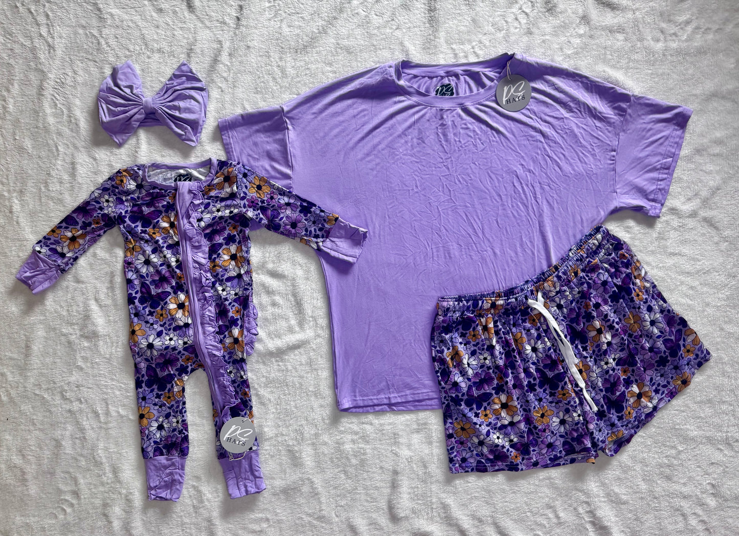 Butterfly Blossoms - Ruffle Butt & Bow
