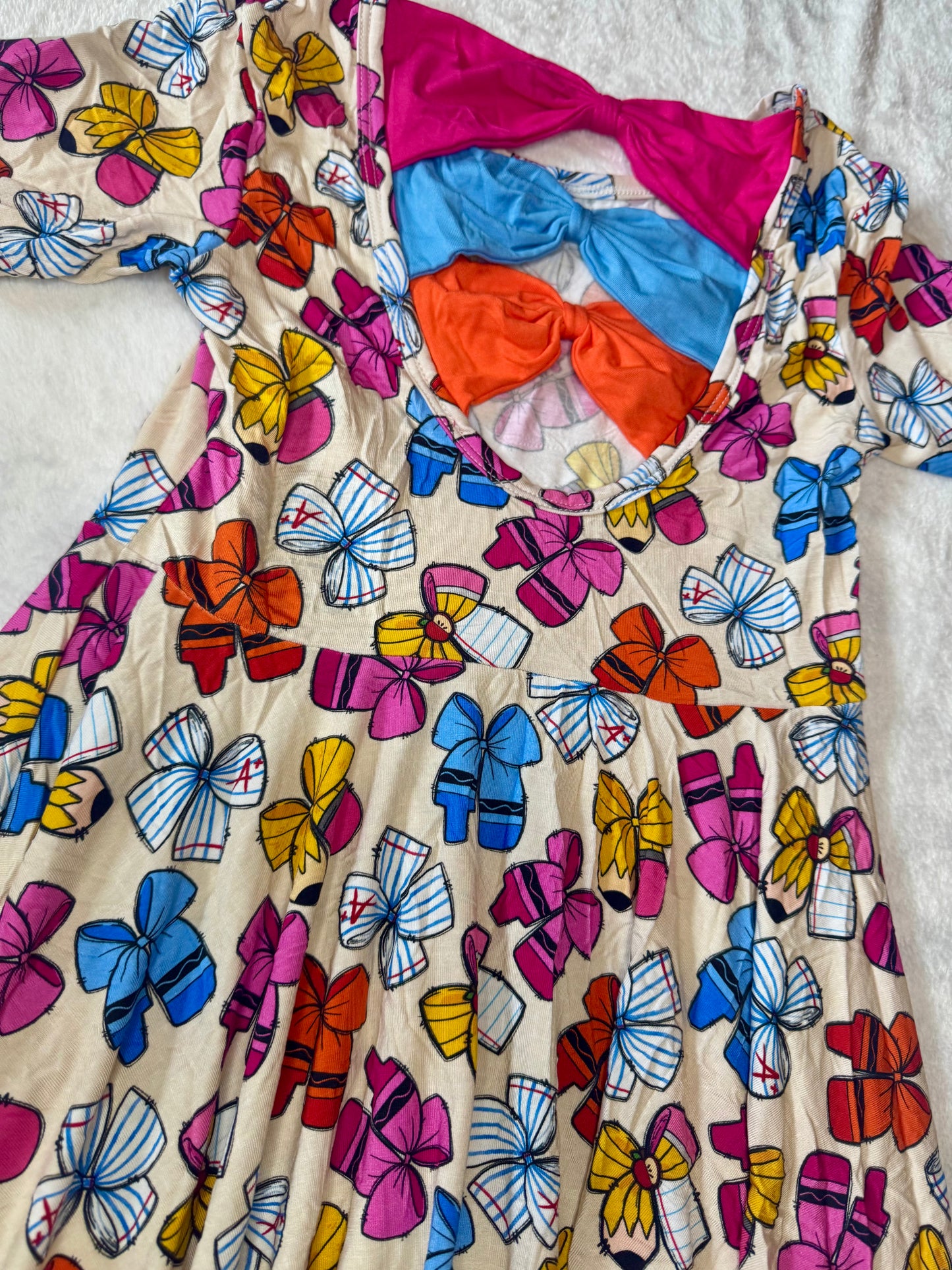 Pencil Me In Twirl - Colored Bows