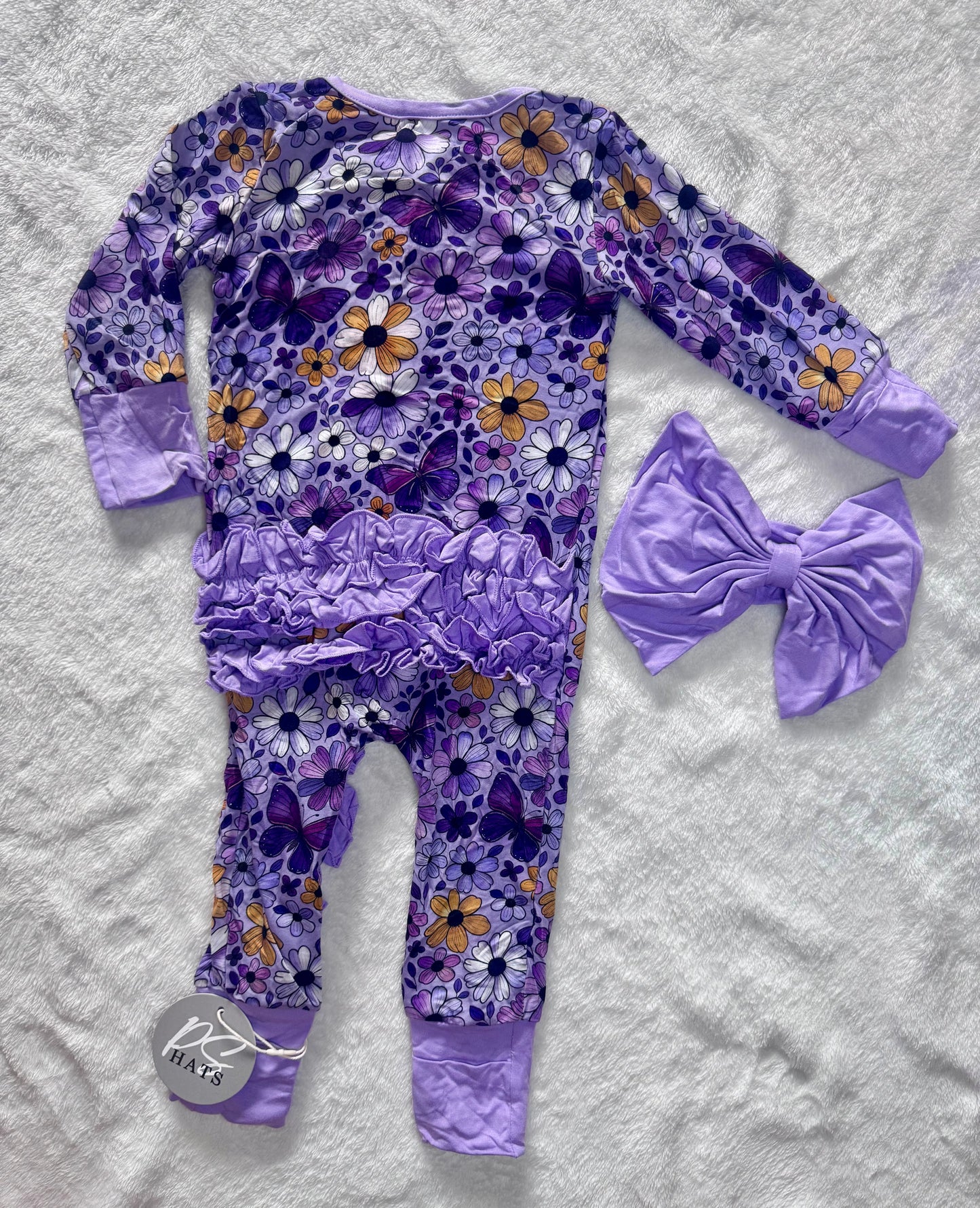 Butterfly Blossoms - Ruffle Butt & Bow
