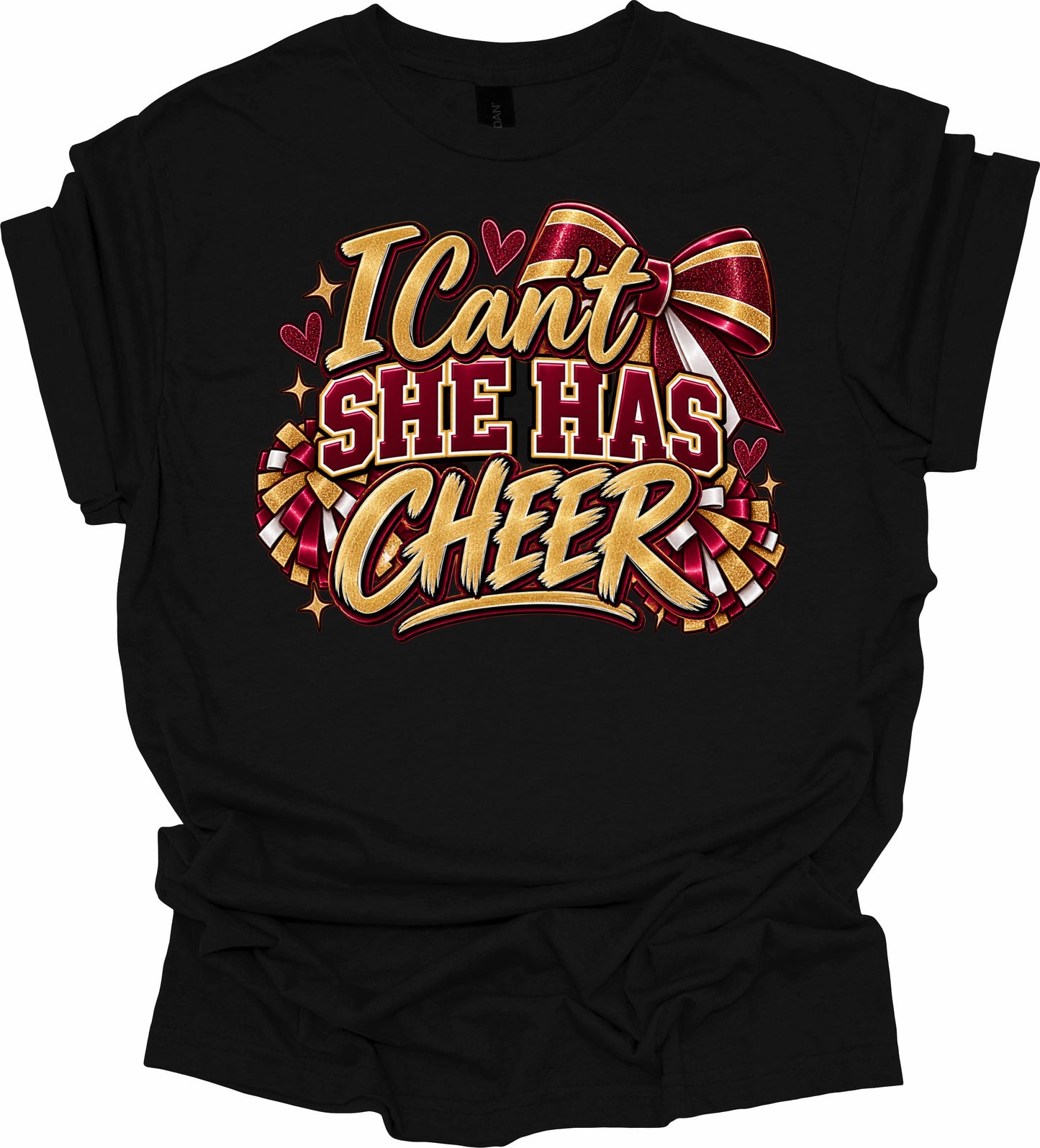 I can’t she has cheer