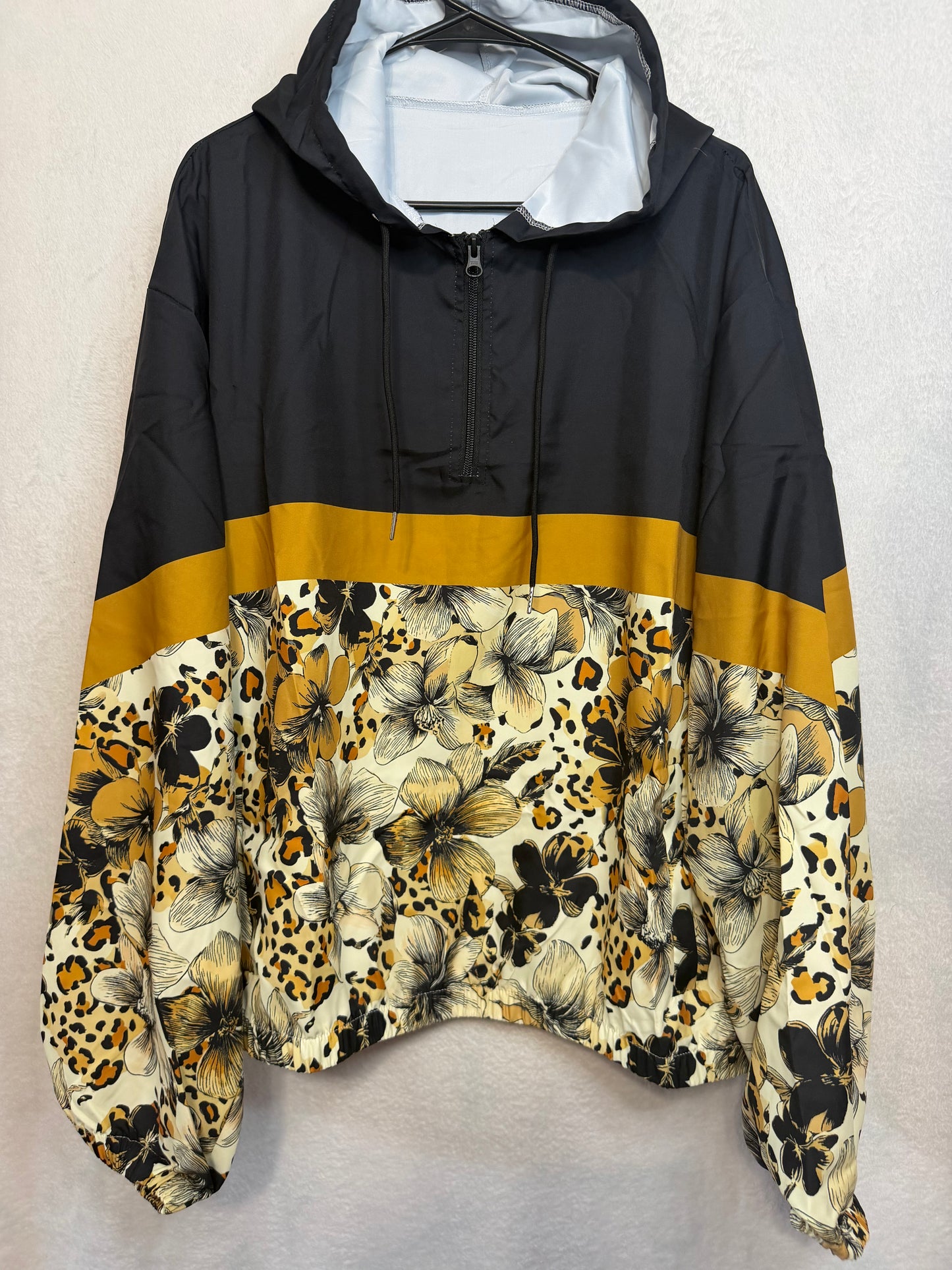 Wild Flowers Windbreaker - 2XL (will fit about a L)
