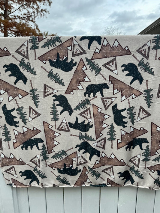 Mountain Bears - Throw Size