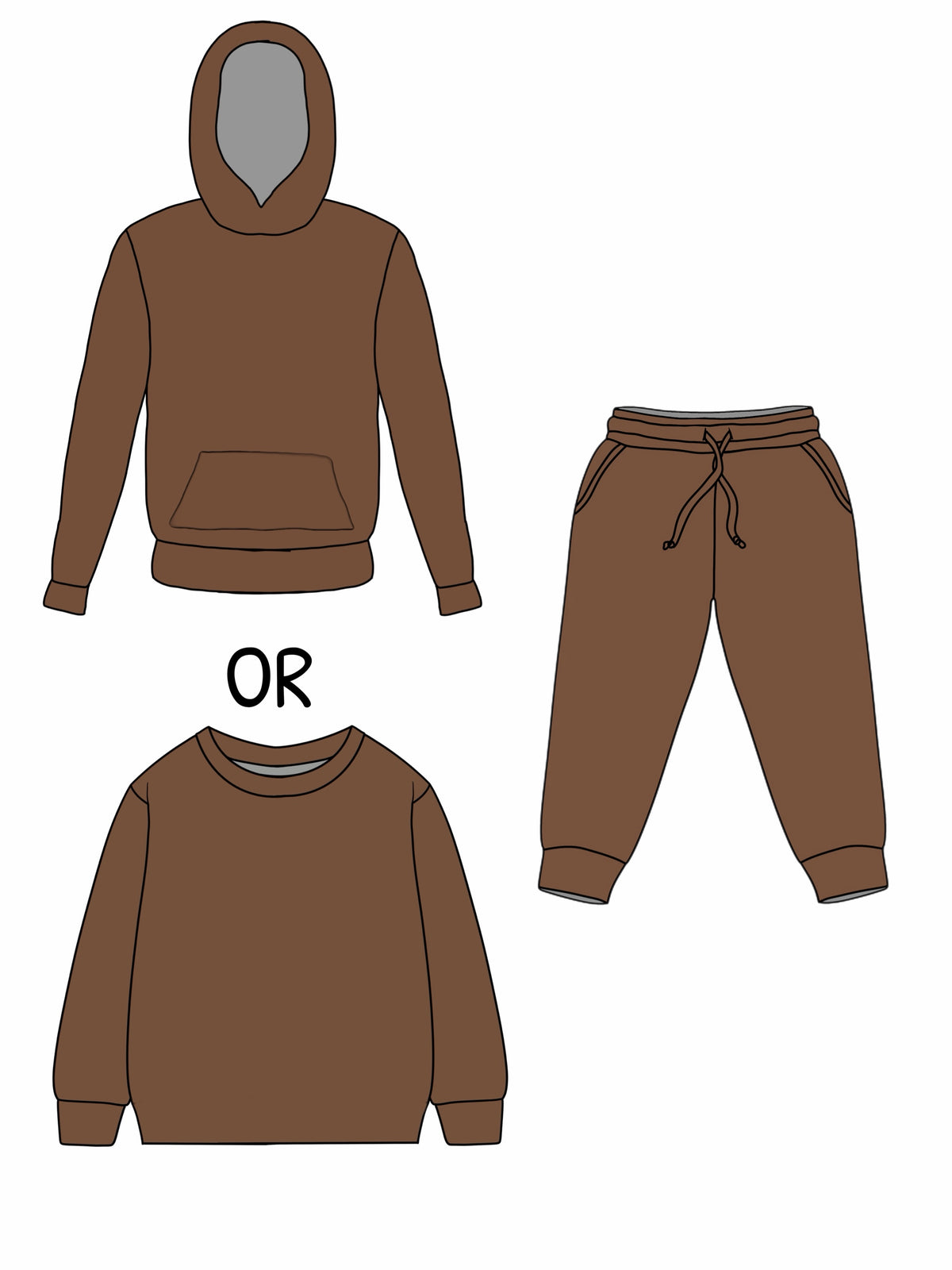 Chestnut Fleece Set