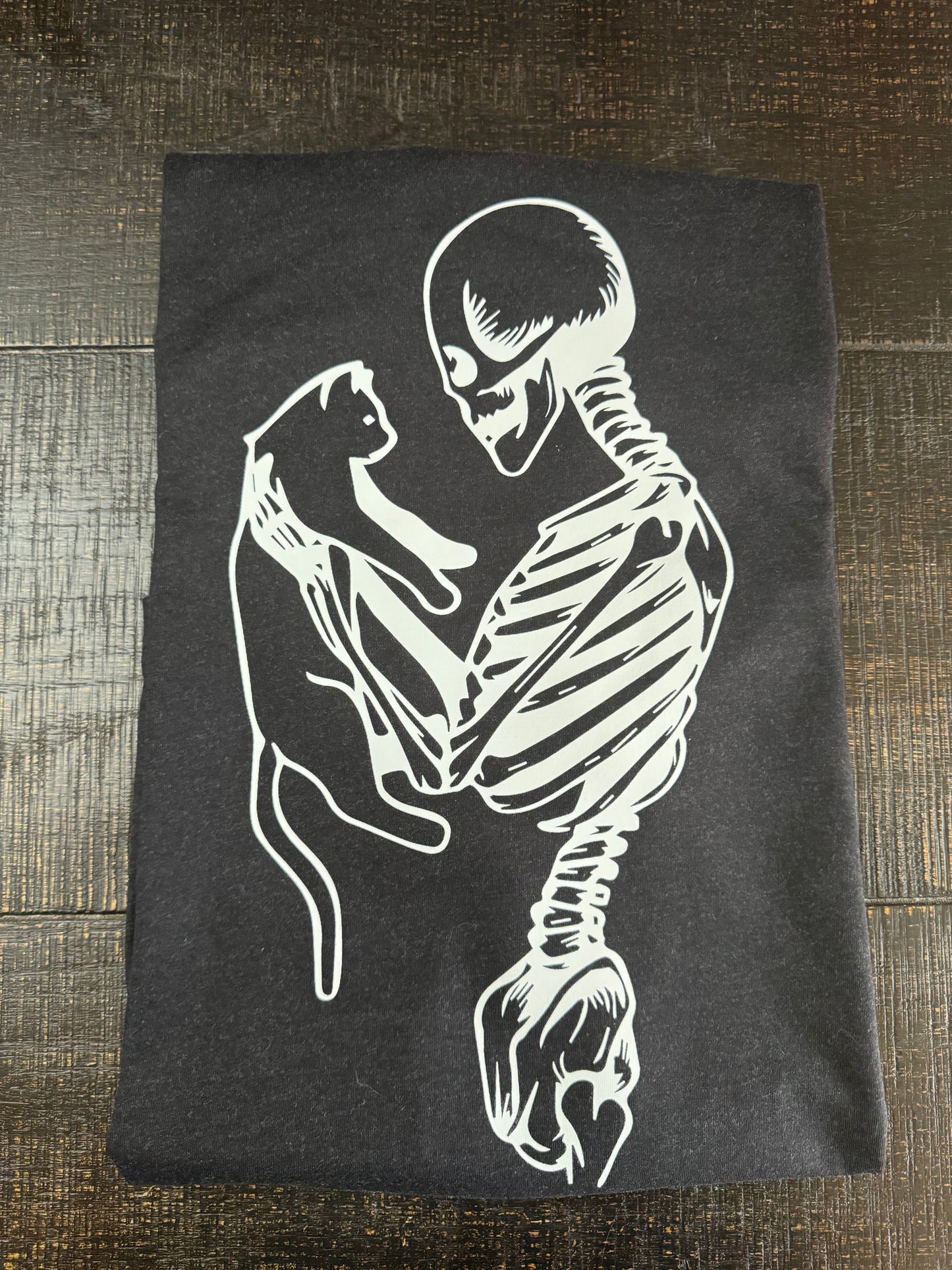 Cat and Skeleton