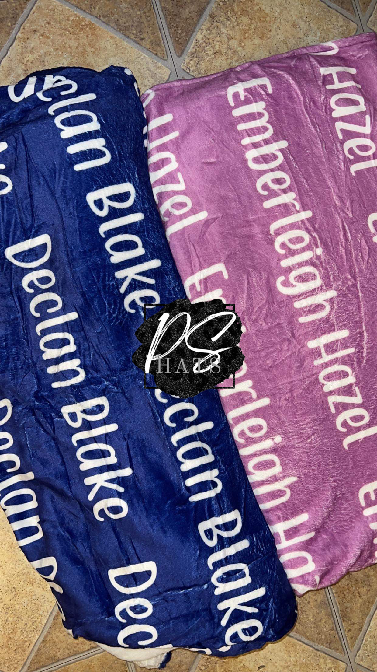 Personalized Name Blankets