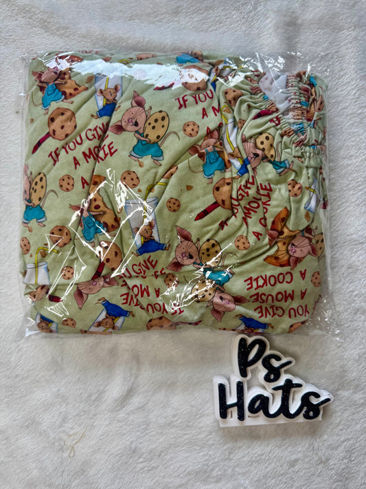 Mouse Cookie Crib Fitted Sheet