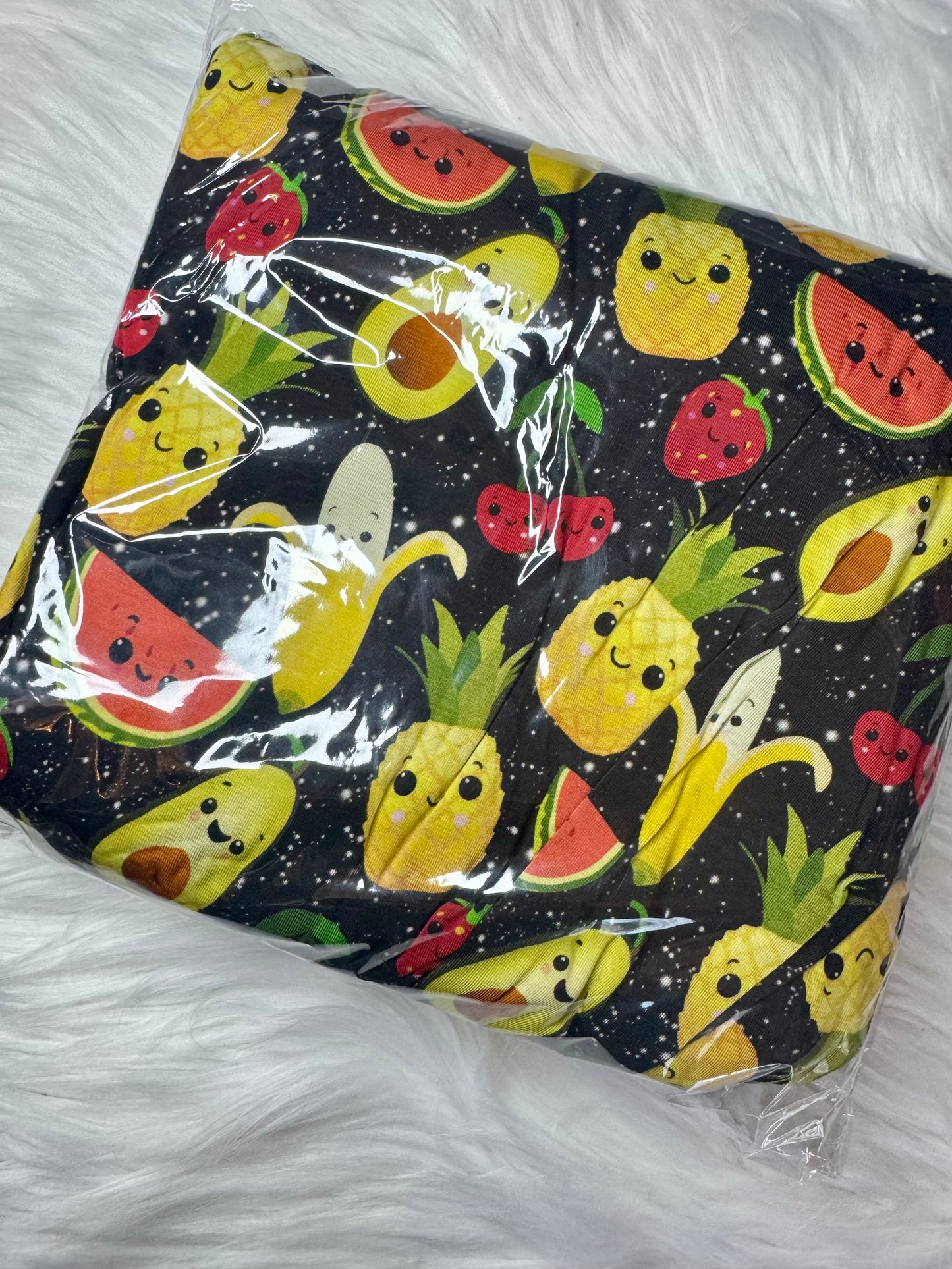 Dancing Fruit Crib Sheet