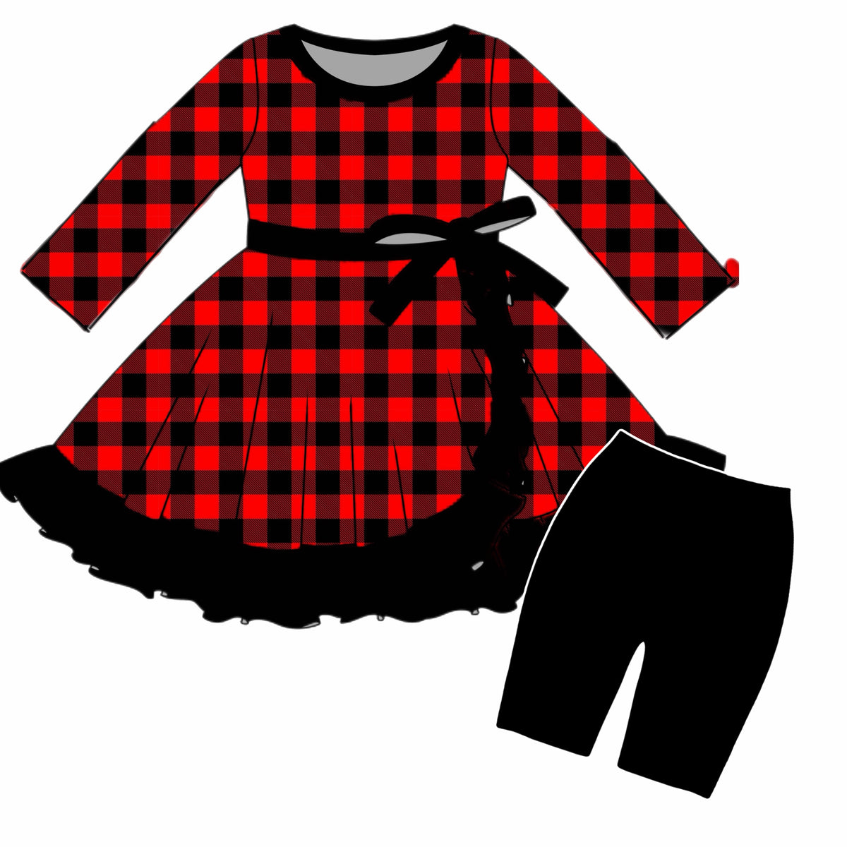 Classic Christmas Plaid Twirl