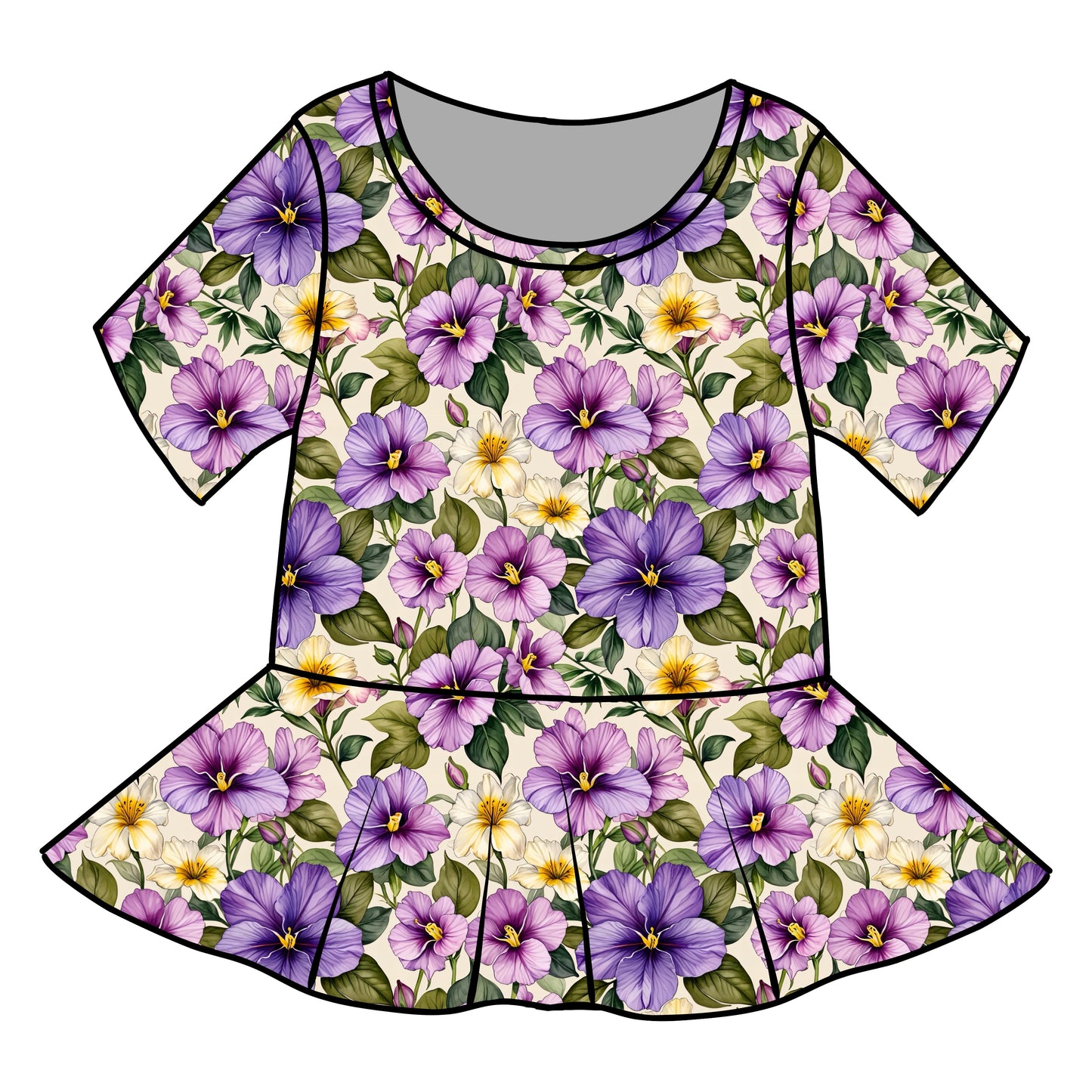 Violet Meadow Peplum **Pre Order**