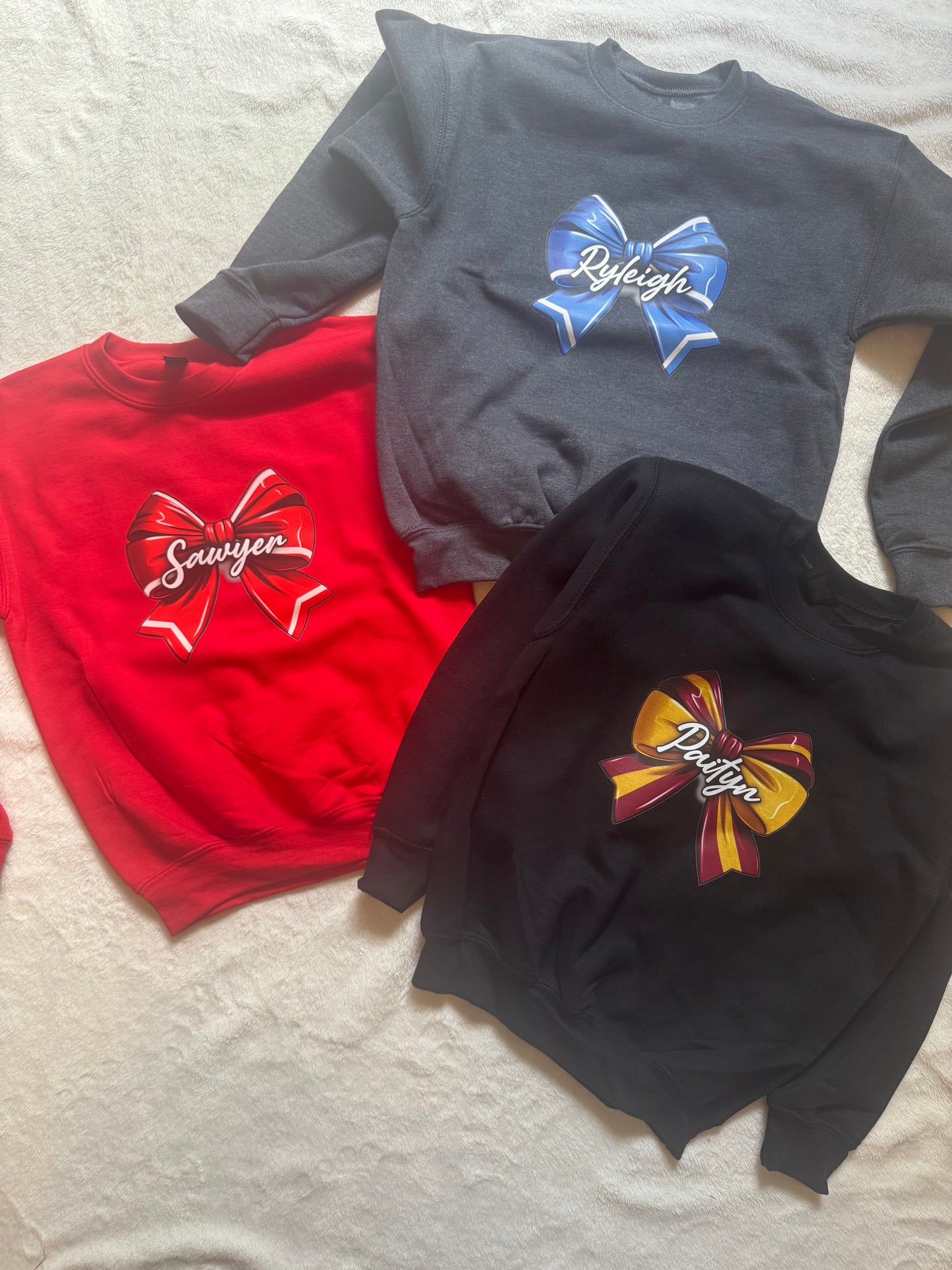 Cheer Bow with Name