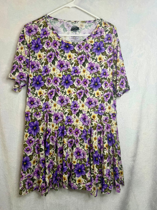 Violet Meadow Peplum