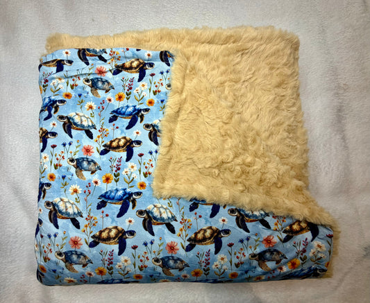 Turtle Meadow - Oversized Throw Size (60x60)