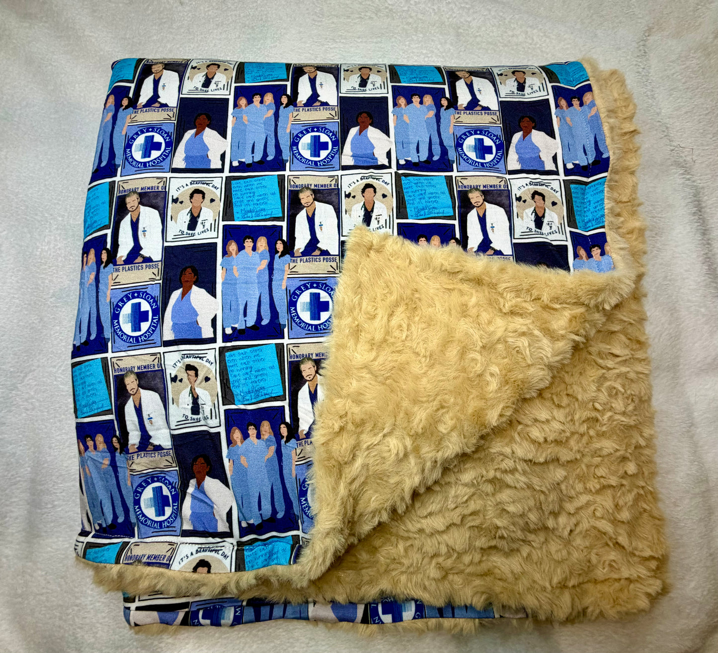Grey Doctors - Oversized Throw Size (60x60)