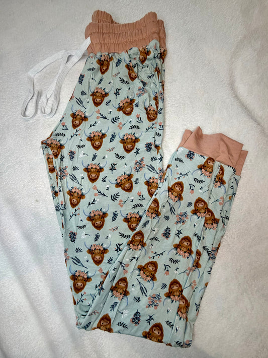 Floral Longhorns Joggers