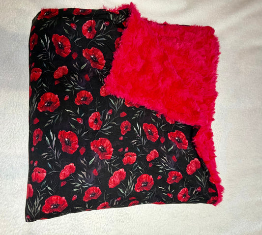 Crimson Noir - Oversized Throw Size (60x60)