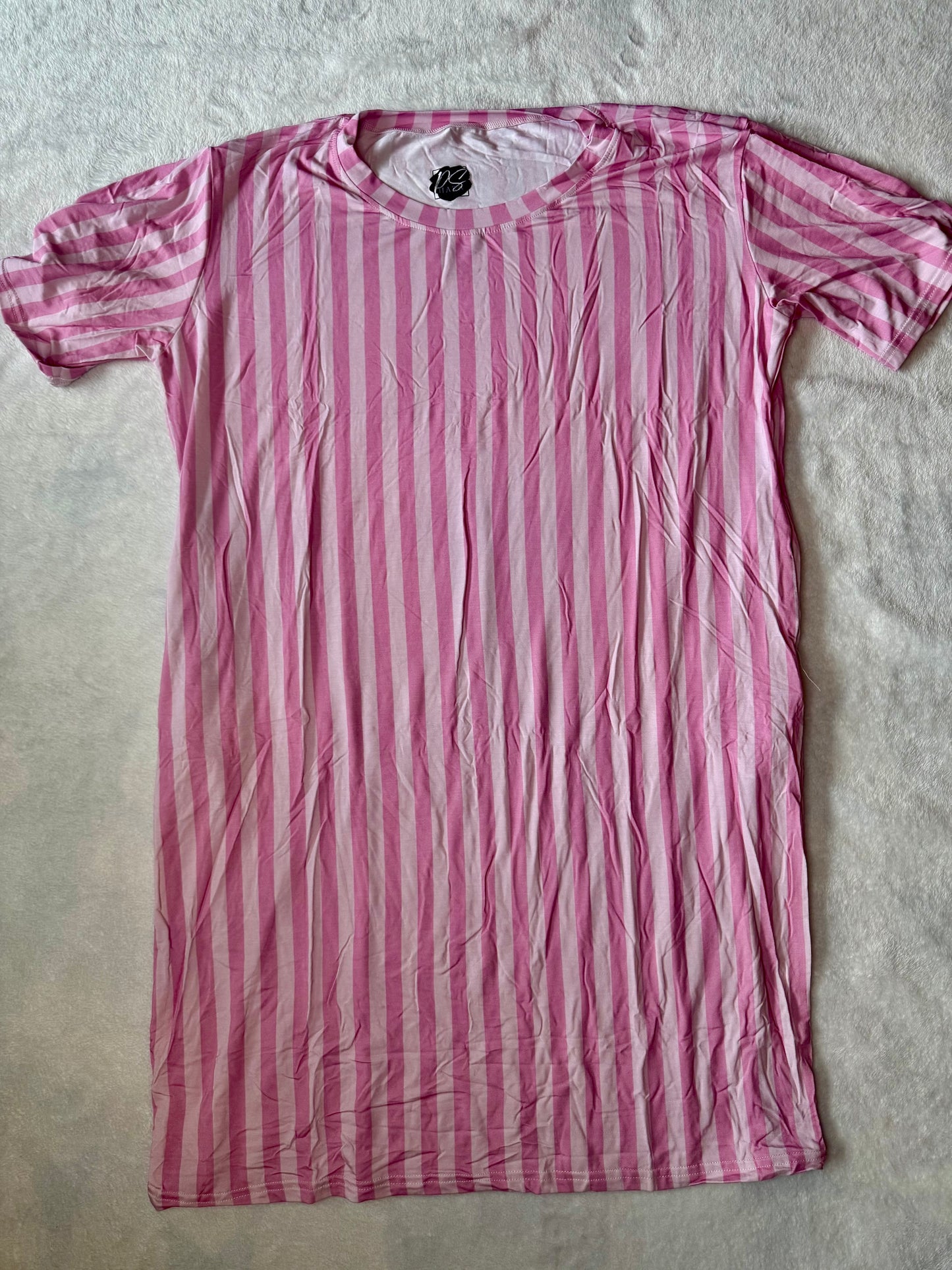 Pink Stripes Mama Moo