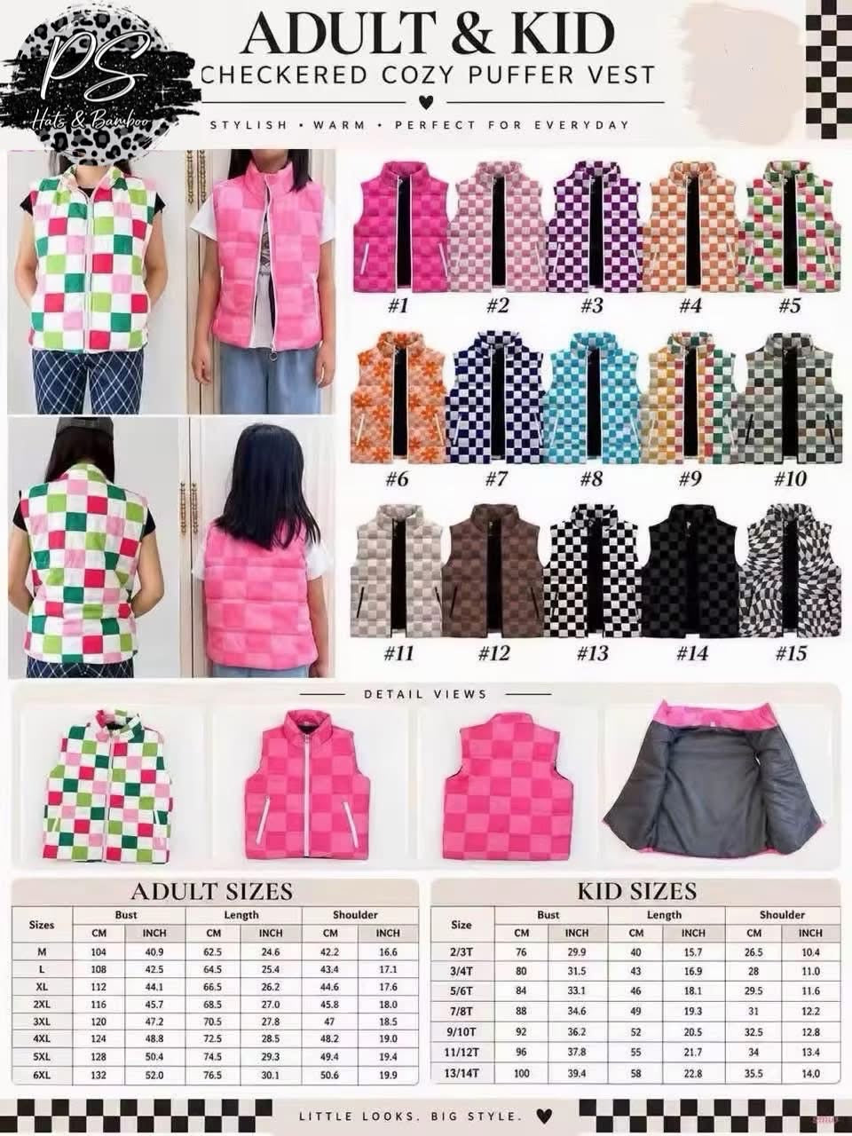 Puffer Vest - Adult