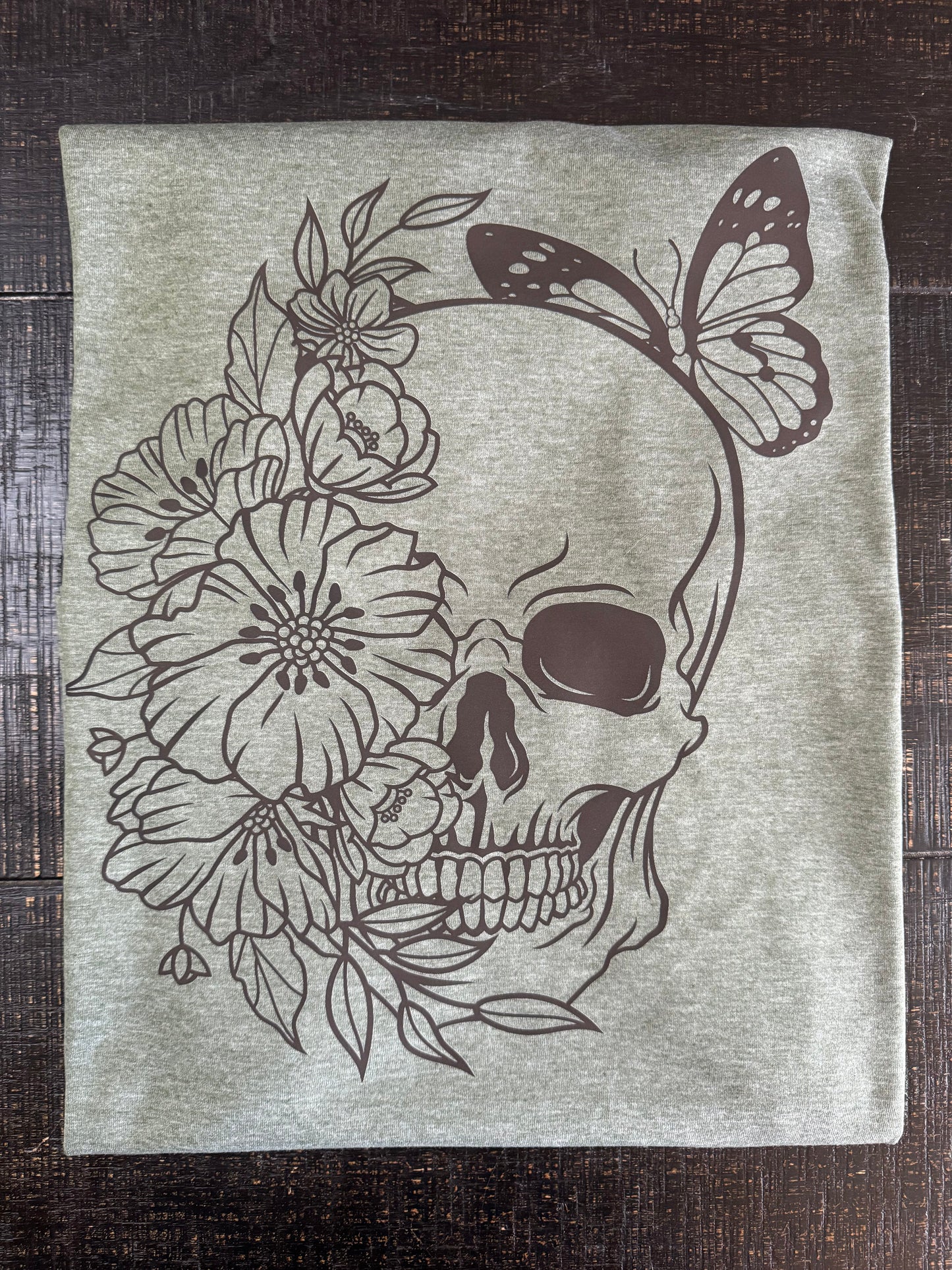 Floral Skelly & Butterfly