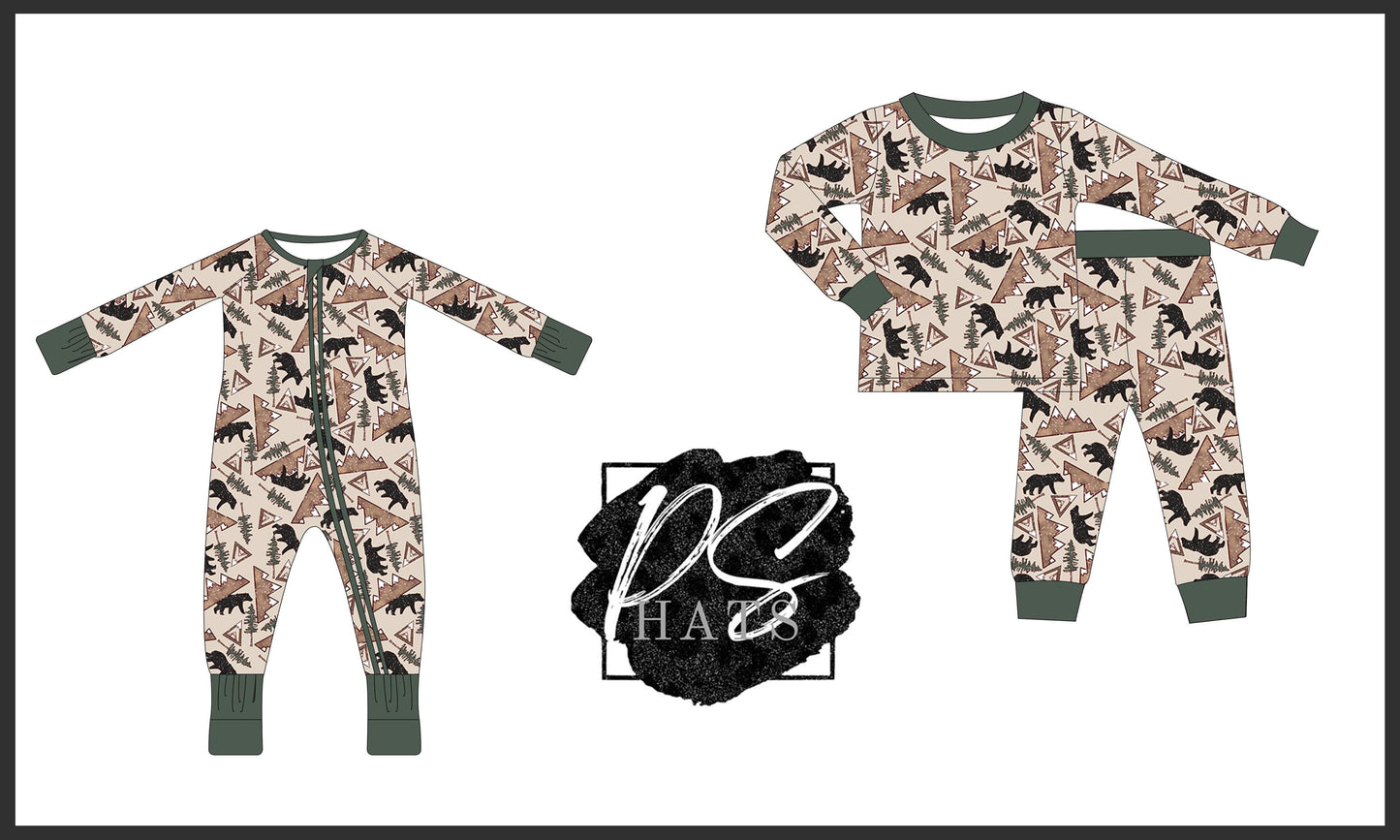 Woodland Bears Pajamas RTS