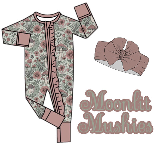 Moonlit Mushies - Ruffle Butt & Bow