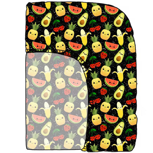 Dancing Fruit Crib Sheet