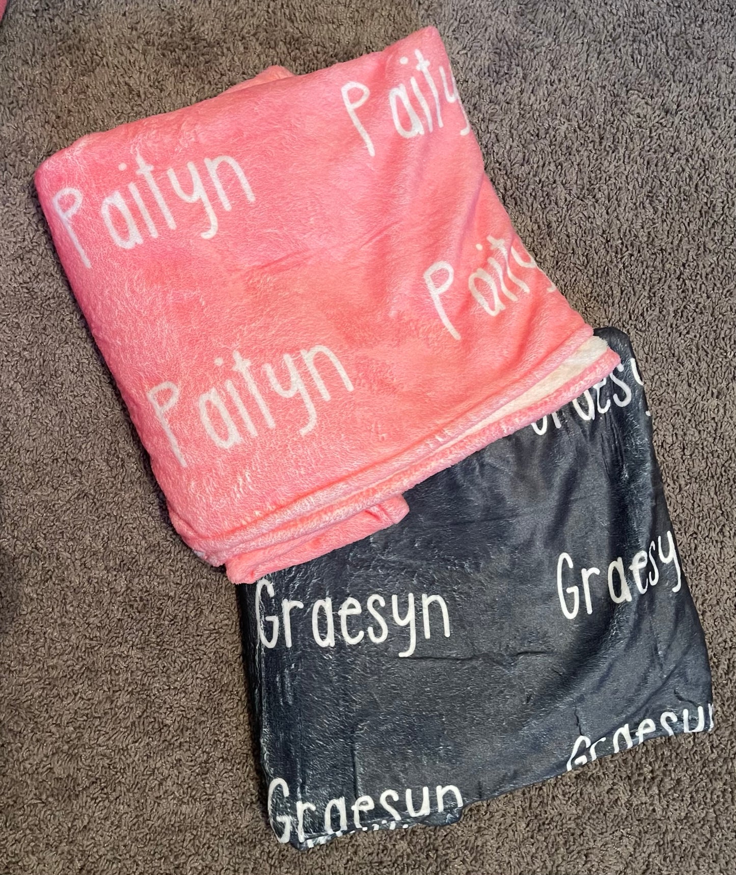 Personalized Name Blankets
